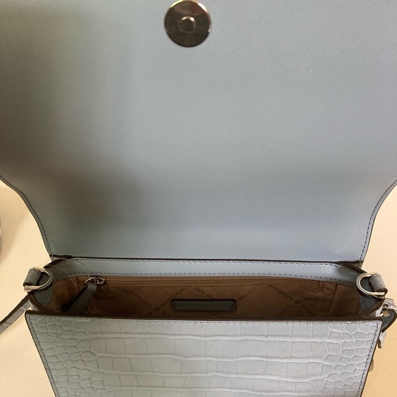 🦋NWT Authentic Michael Kors Leather CrocCrossbody - Picture 10 of 14